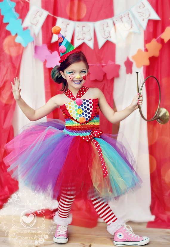 Items similar to Girls Circus Costume Girls Clown Costume