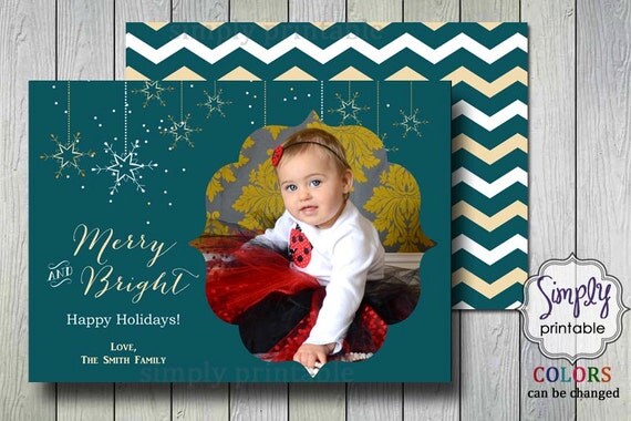 Merry & Bright Photo Card Il_570xn