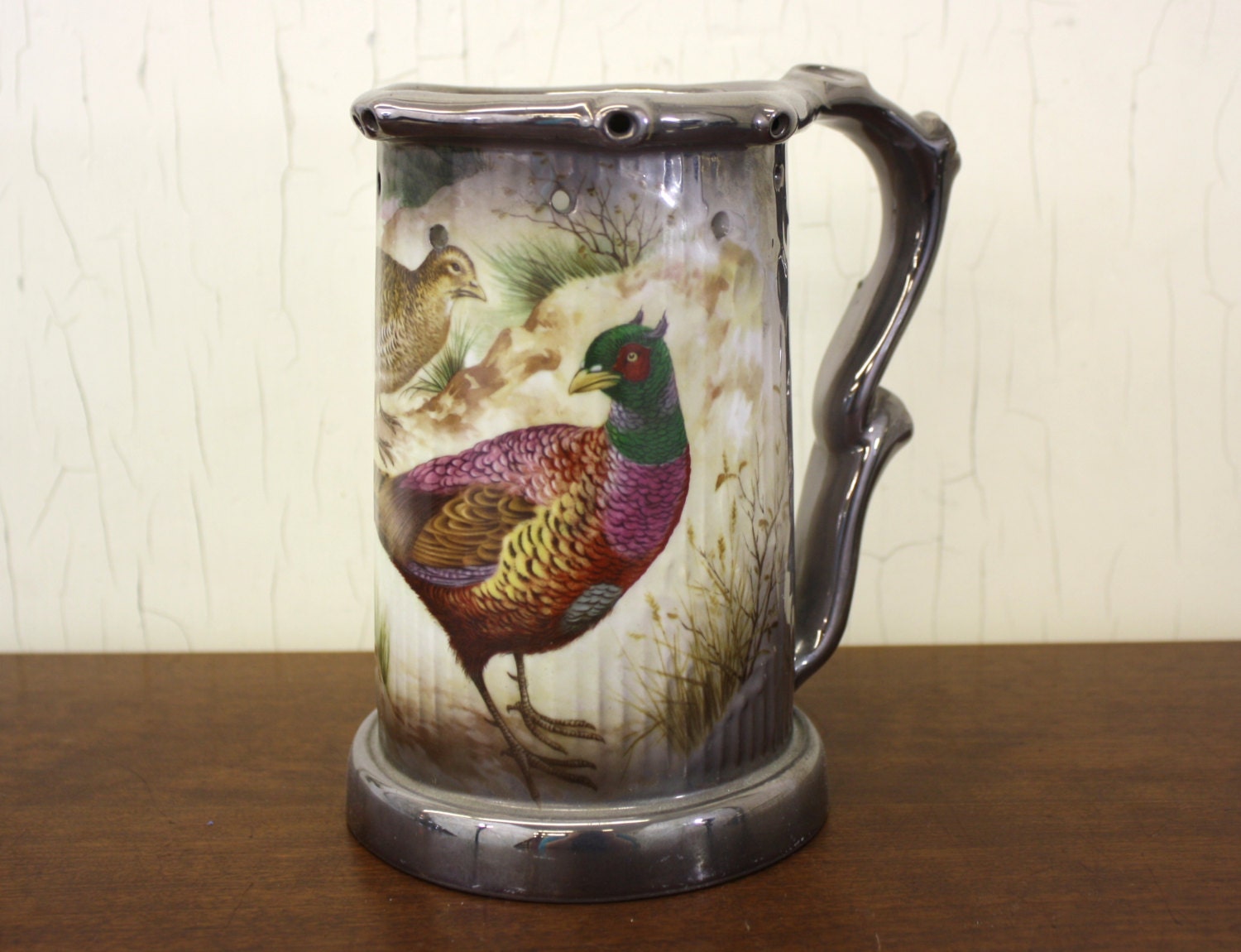German Bavaria Schedel Puzzle Stein with Pheasants E519