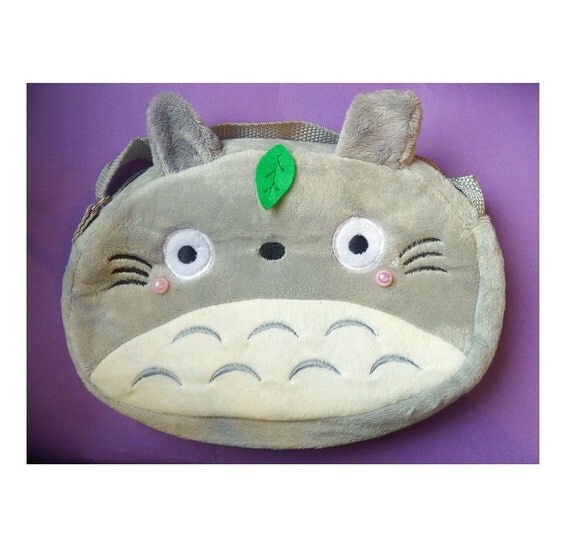 totoro plush bag