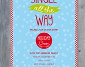 CHRISTMAS Party Invitation. Printable file 7x5. Print or email your own. Il_170x135