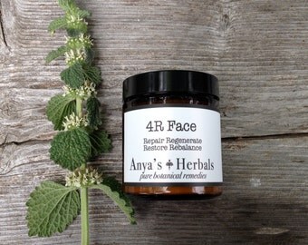 Anti-Aging Organic Face Cream: Herbal Restorative Moisturizer for 4R's, Organic Anti Aging Moisture, Botanical, True Beauty Therapy
