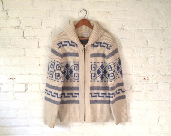 Vintage Pendleton Cowichan Sweater Big Lebowski by RobinCottage