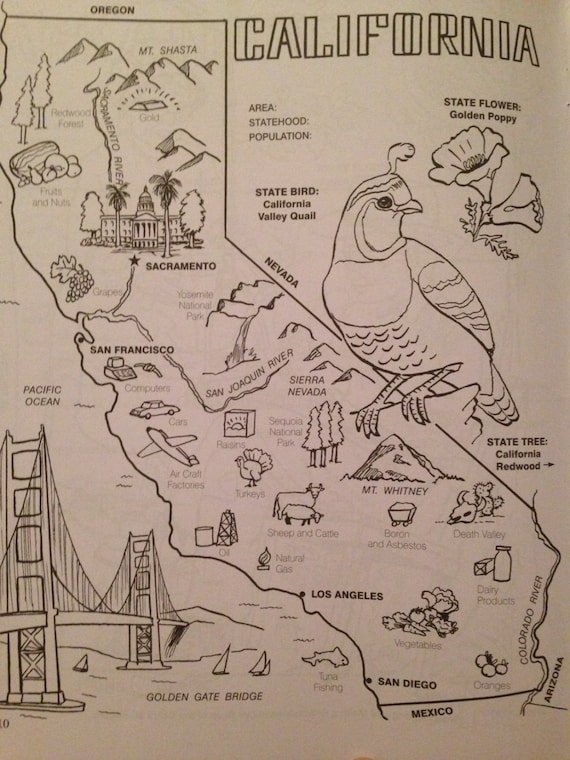 california map coloring pages - photo #50