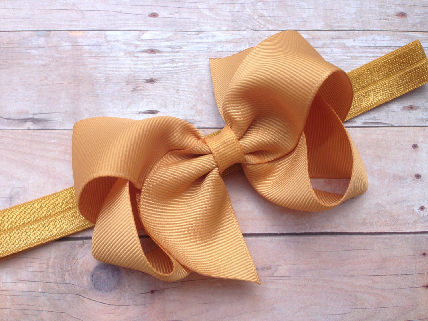 Gold bow headband gold baby headband newborn headband baby