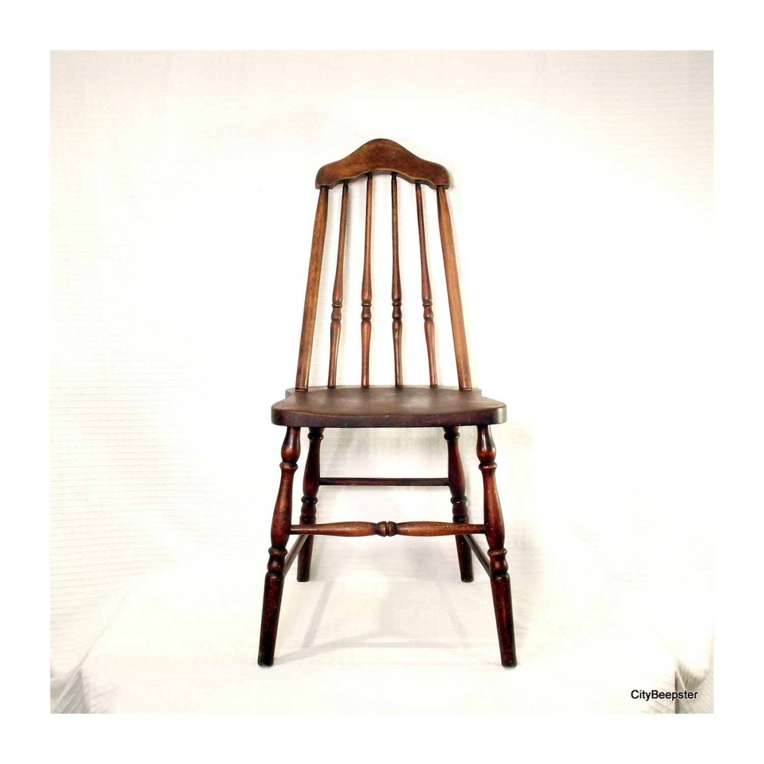 Pull Up a Chair Antique Wood Chair 1930s Taper Back