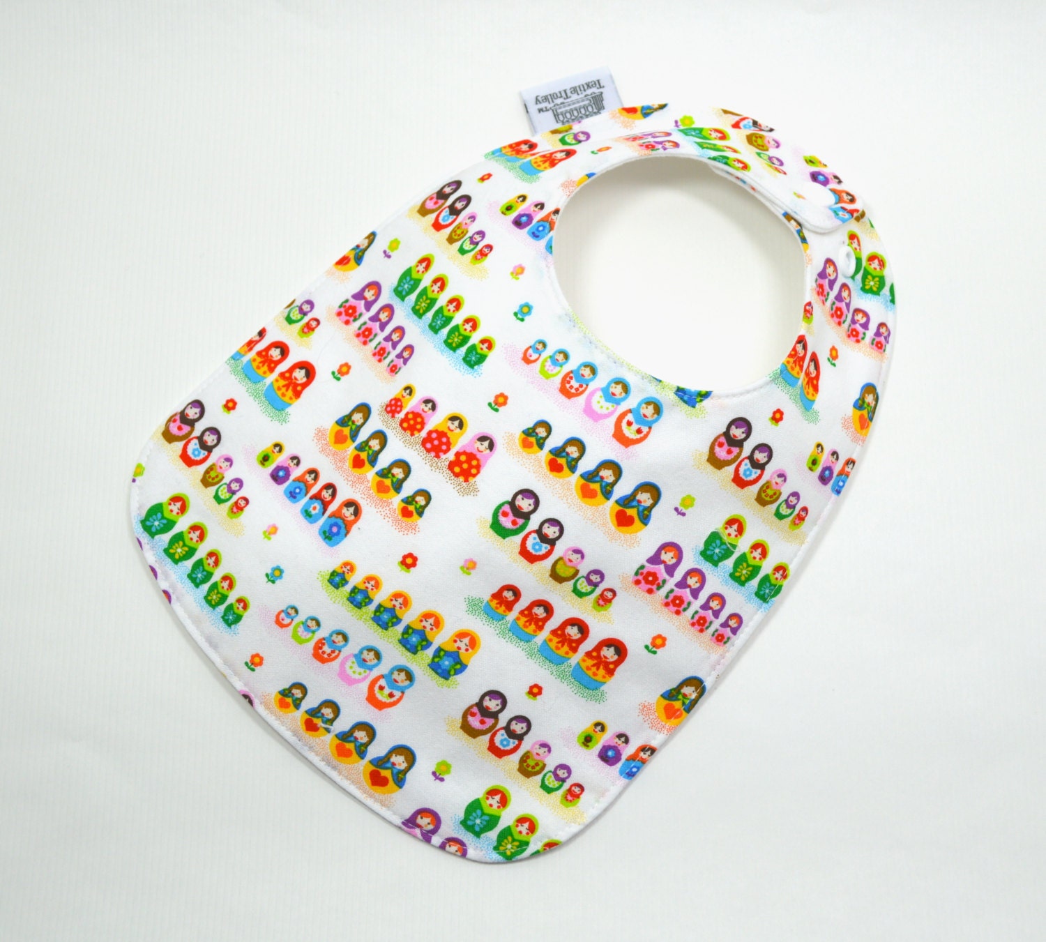 Baby Bib Matryoshka Doll Bib Modern Girl bib Nesting Dolls