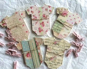 Baby Shower GUEST BOOK ALTERNATIVE, Country Chic, Baby Shower Advice Cards