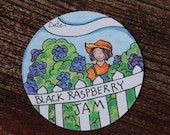 Mason Jar Labels, Black Raspberries, Canning Jar Labels, Custom Food Labels, Handmade Gift Tags, Food Gift, Christmas Tags, Food Sticker