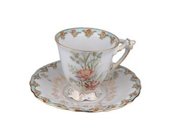 Antique Krautheim & Adelberg Selb Footed Cup and Saucer Set
