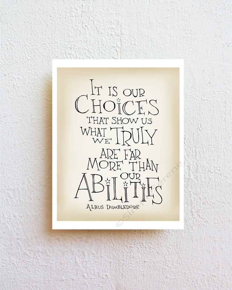 harry potter quote poster albus dumbledore quote by