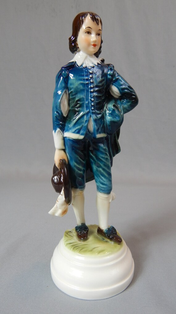 Vintage Goebel Blue Boy Figurine German Porcelain Sir Thomas