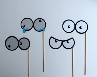 Silly Eye Photo Booth Props
