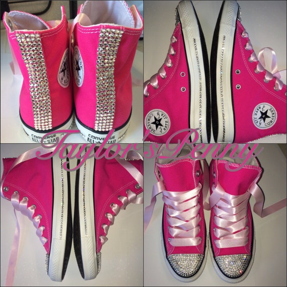 Women's Custom Bling Sneakers Converse by TaylorsPenny on Etsy
