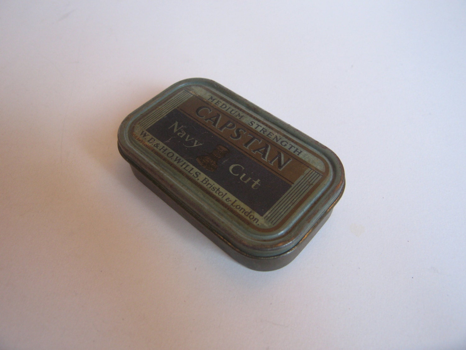 vintage Capstan navy cut tobacco tin box Bristol London