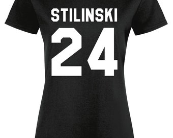 T-shirt Donna IMage Stilinski 24 Wolf Cult - 100% Cotone Slim Fit - Taglia S Rossa - Made In Italy