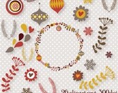 Christmas clipart, Winter clipart, scrapbook embellishment, digital images for invites, party printables, websites, banners, paper crafts Il_170x135