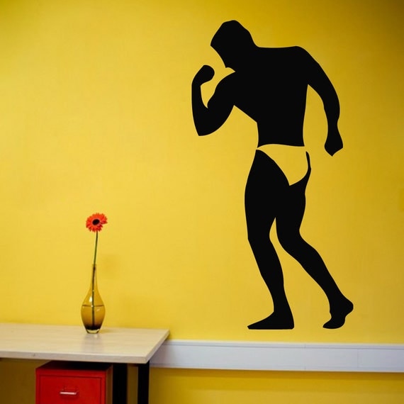 Wall Decals Athlete Bodybuilder Sportsman Sport by DecalHouse
