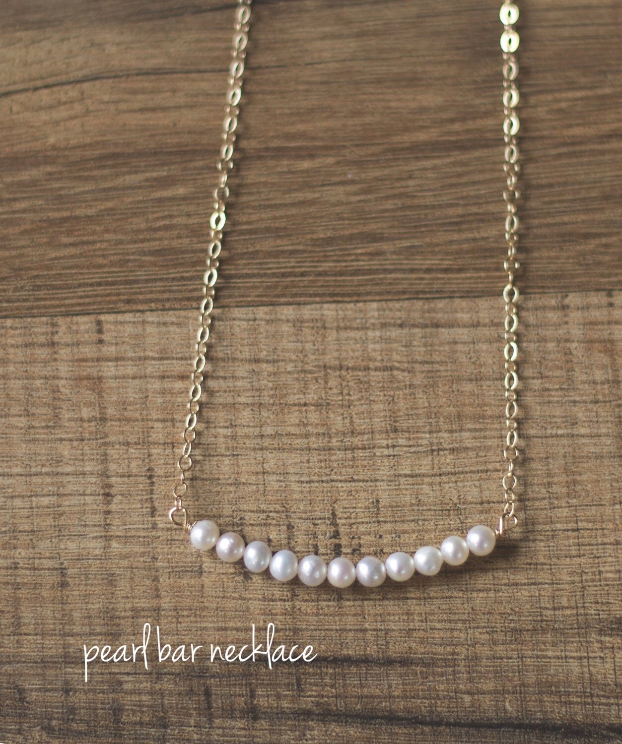 Pearl Necklace, Bridesmaids Necklace, Choker Pearl Necklace, Dainty Pearl Necklace, 14k gold filled, Sterling orvRose Gold Filled Chain
