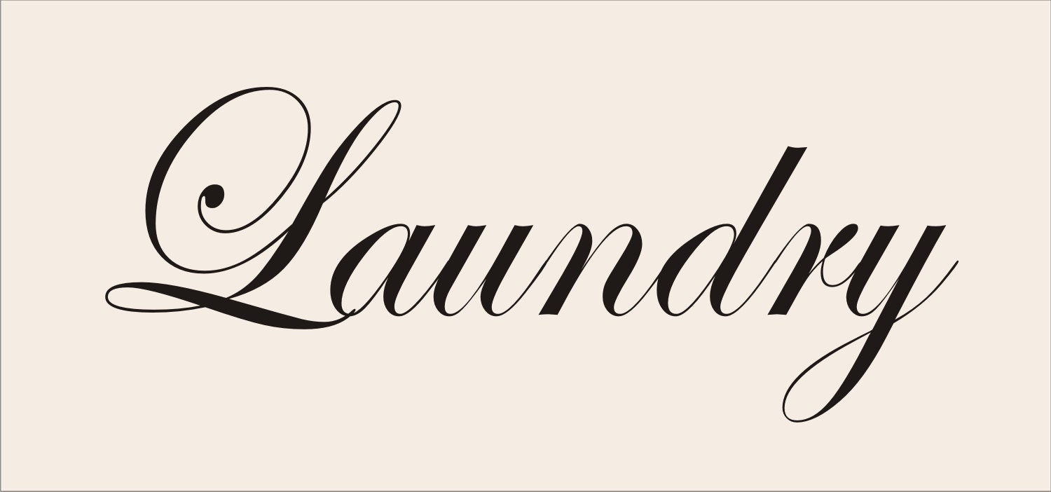 LAUNDRY Reusable Stencil Available in 4 sizes Create