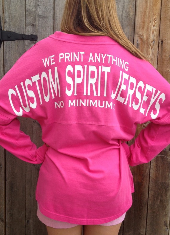 Custom Spirit Jersey no minimum by whalestailboutique on Etsy
