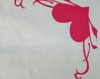 Corner Heart Quilt Applique Pattern Design