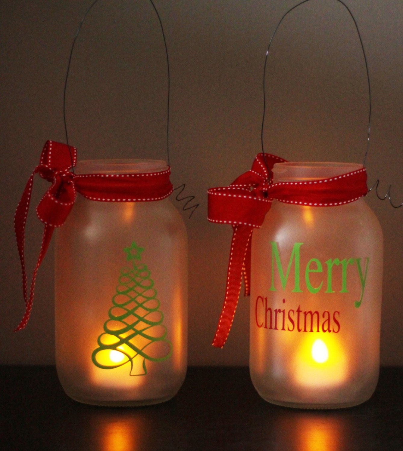 Frosted Mason Jars Holiday Mason Jars by SimplebyBrooke