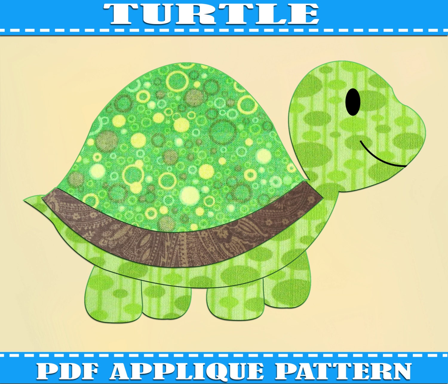 turtle-applique-pattern-template-pdf-by-adornablepatterns-on-etsy