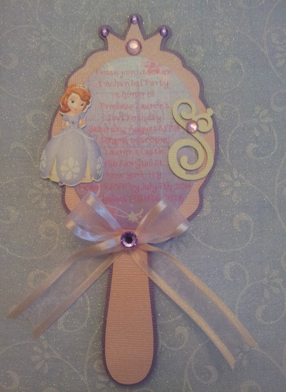 Download Sofia the First Mirror Invitation