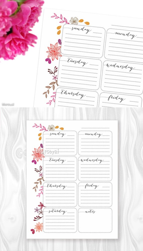 printable planner pages printable to do list weekly to do