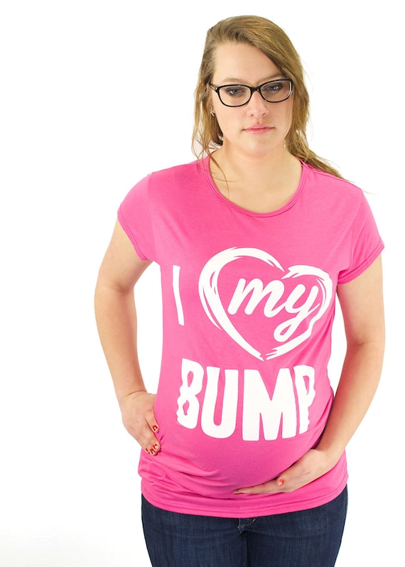 I Heart My Bump Maternity Tshirt I Love My Bump Maternity