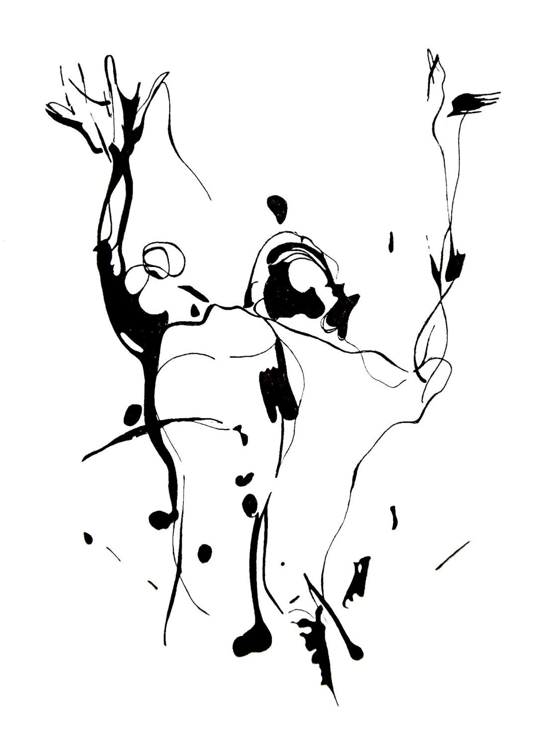 abstract figure sketch