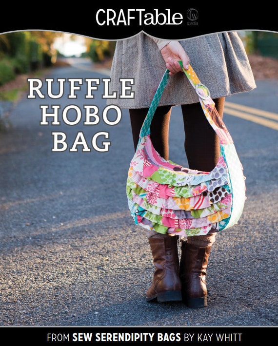 Ruffle Hobo Bag Sewing Pattern Download