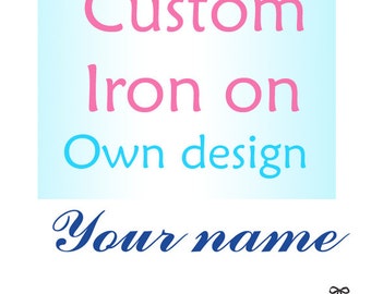 personalized iron on transfers