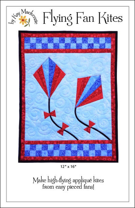 Flying Fan Kites Wall Quilt Pattern