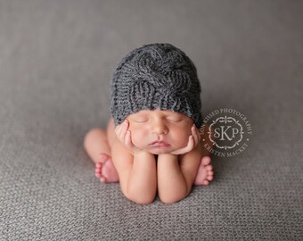 Newborn Hat Pattern, Baby Hat Pattern, Knitting Pattern, Newborn Photo Prop Pattern, Knit Newborn Hat, Knit Baby Hat, Baby Knitting Patterns