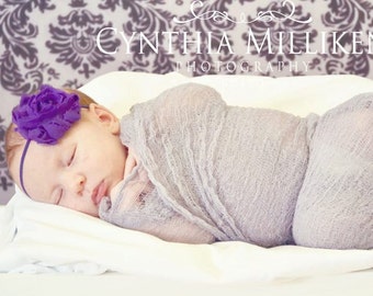 PICK 3 Shabby Rosette Headband Set, Shabby Chic Rosette Headbands, Newborn Headbands, Baby Headbands, Toddler Headbands, Photography Prop