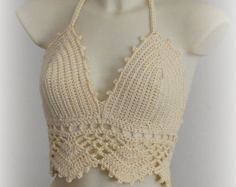 Crochet crop top Etsy