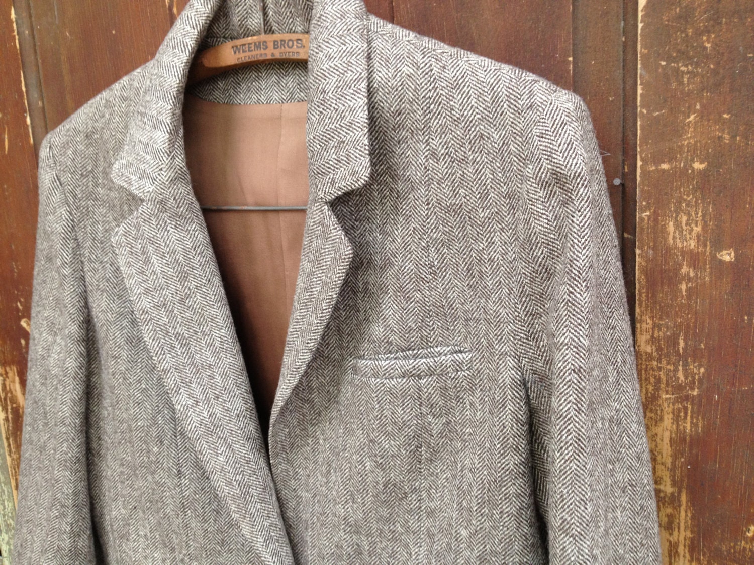 Harris Tweed Suit Womens Scottish Wool Vintage Brown