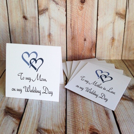 Wedding Day, Mini Note Card Set, Guests, Attendants, Handmade Gift Tags Il_570xn