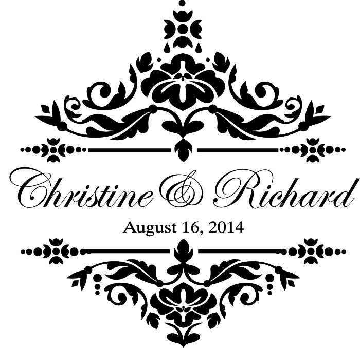 Damask Wedding Stencil for aisle runners WW928 31 wide X