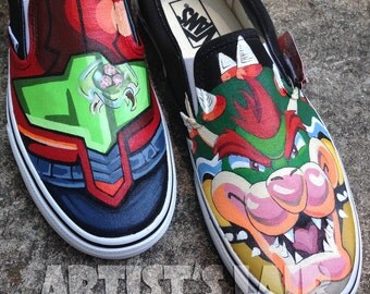graffiti vans shoes