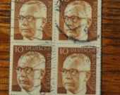 1970 German Gustav Heinemann Stamp Bookmark