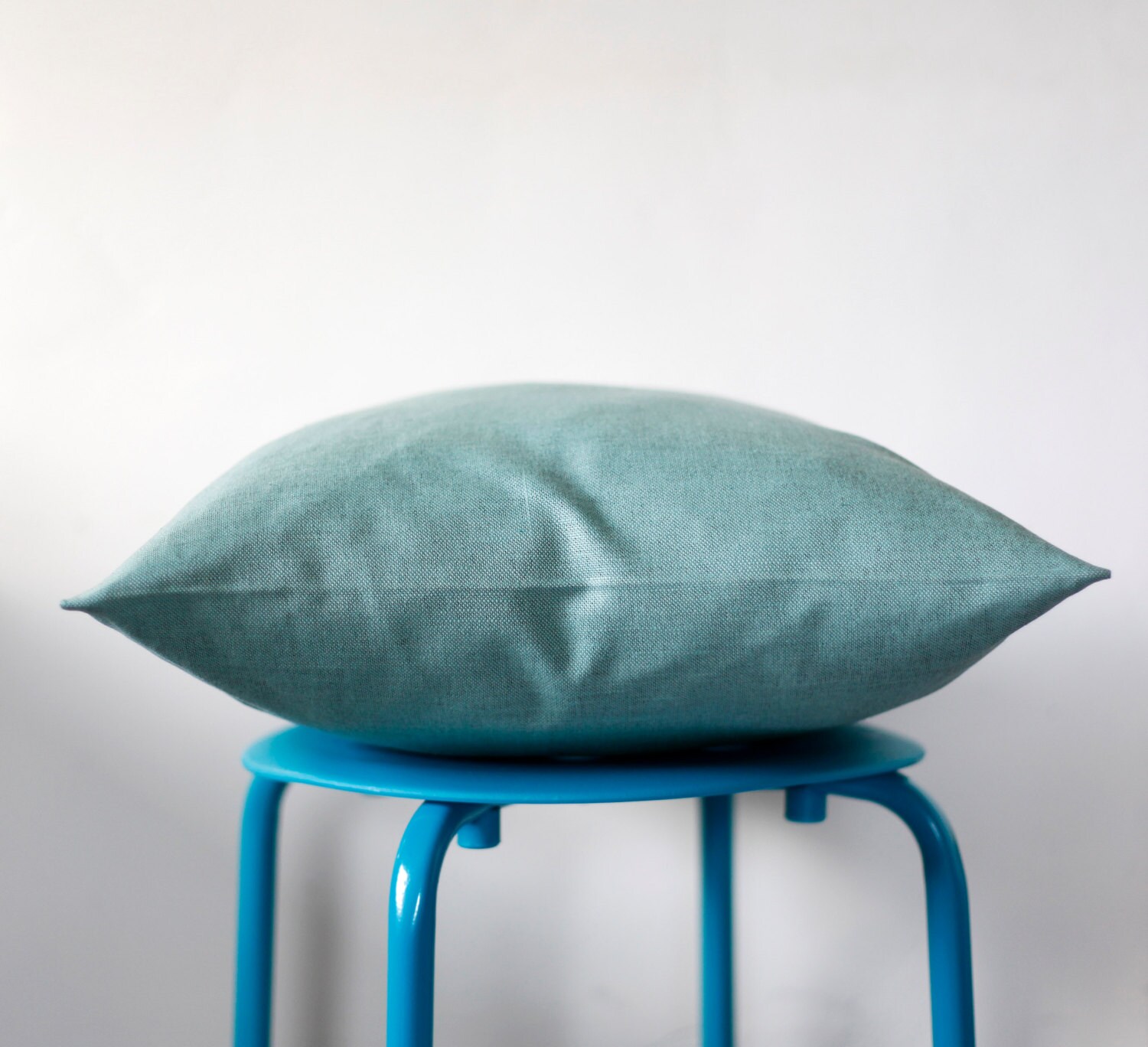 Outdoors throw pillow cover Classic solid mint color fabric