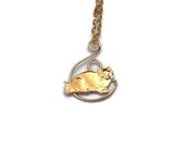 Sale !!! Cat Lovers , Kitty Jewelry, Cat Pendant Charm