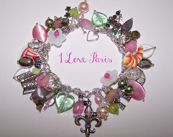 I LOVE PARIS Artisanal Charm Bracelet