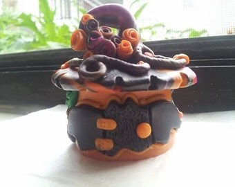 Popular items for polymer clay witches on Etsy