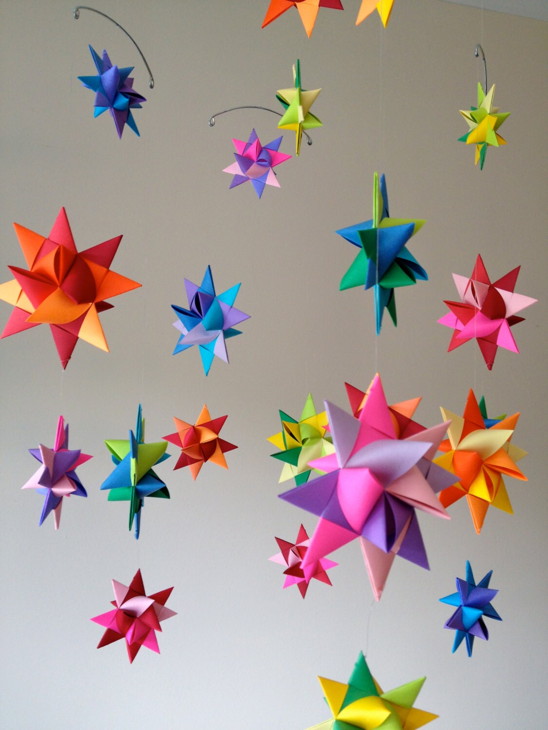 Modern Baby Mobile Hanging Origami Stars