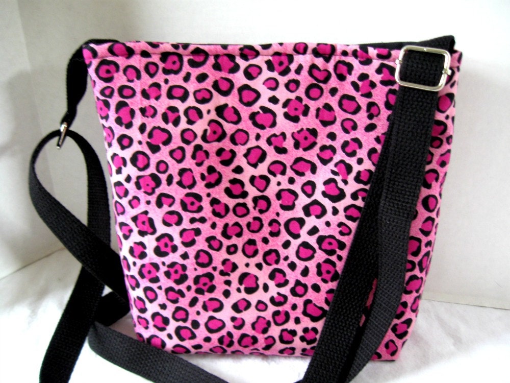 Cheetah Cross Body Purse Pink Over the Shoulder Bag