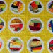 Nursery Wall Art Patchwork Quilt Table Cover Modern Folk Art Decor Photo Prop Eye Candy Original OOAK